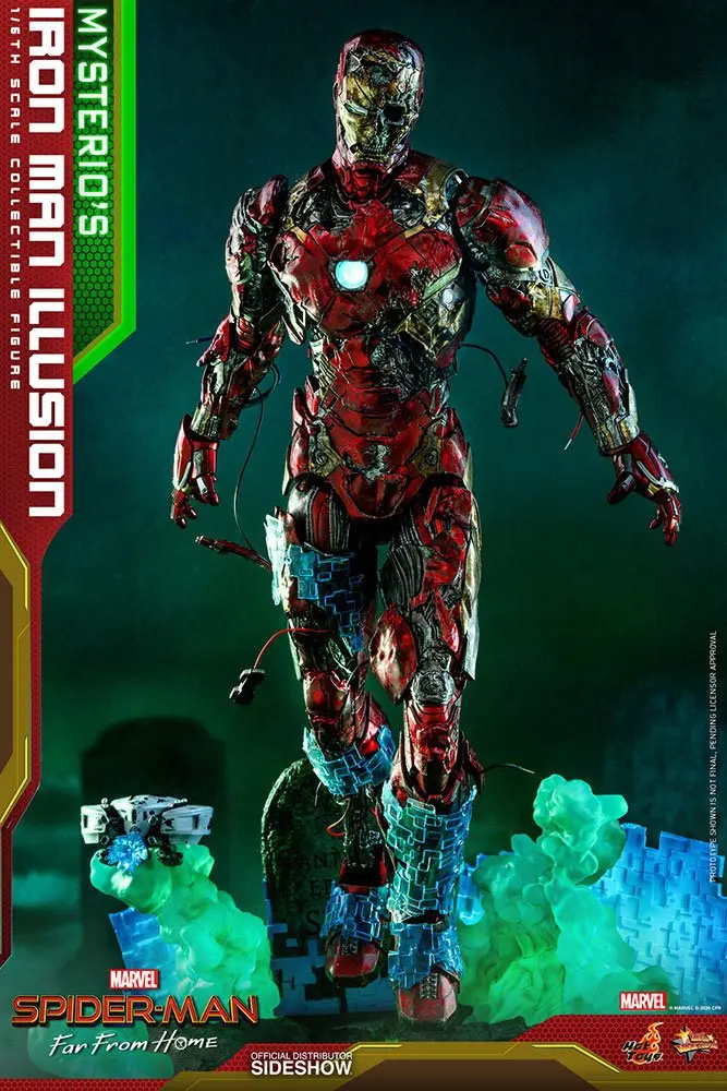 Spider-Man: Far From Home MMS PVC 1/6 Mysterio's Iron Man Illusion akciófigura 32 cm termékfotó
