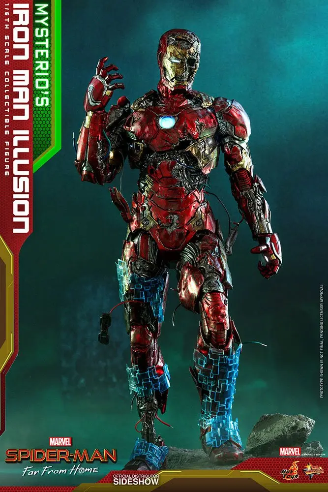 Spider-Man: Far From Home MMS PVC 1/6 Mysterio's Iron Man Illusion akciófigura 32 cm termékfotó