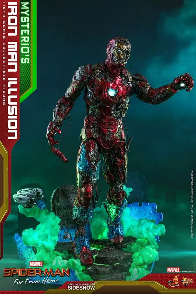 Spider-Man: Far From Home MMS PVC 1/6 Mysterio's Iron Man Illusion akciófigura 32 cm termékfotó