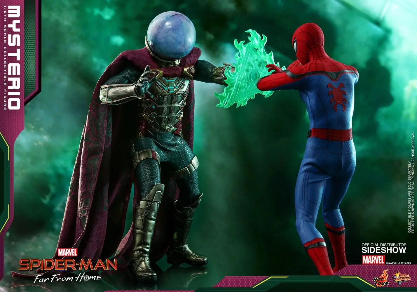 Spider-Man: Far From Home Movie Masterpiece 1/6 Mysterio akciófigura 30 cm termékfotó