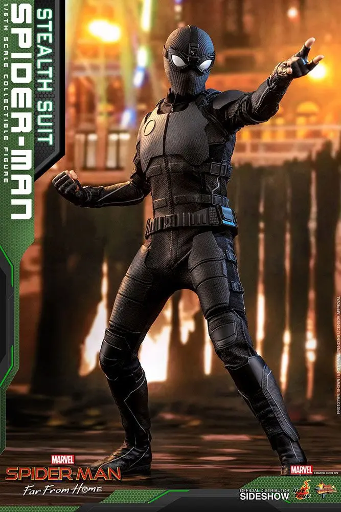 Spider-Man: Far From Home Movie Masterpiece 1/6 Spider-Man (Stealth Suit) akciófigura 29 cm termékfotó