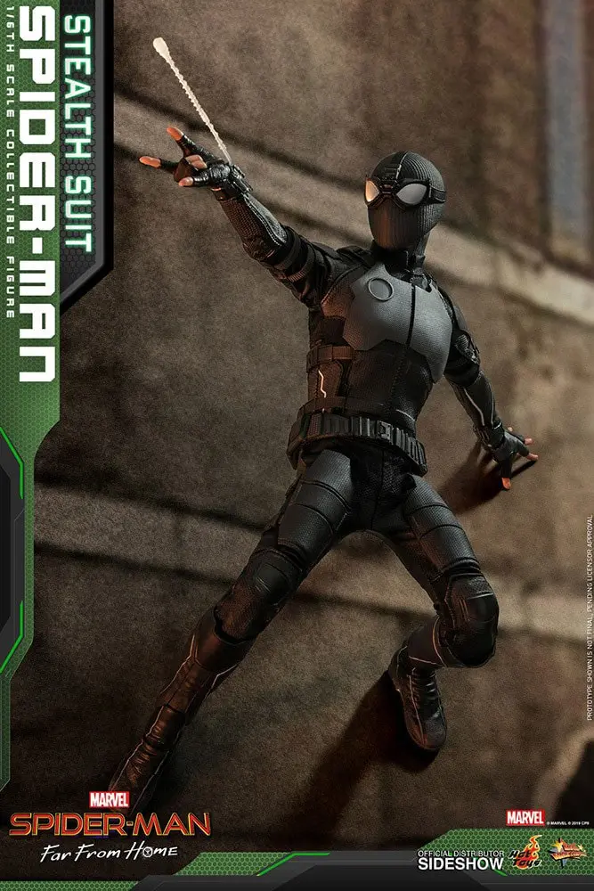 Spider-Man: Far From Home Movie Masterpiece 1/6 Spider-Man (Stealth Suit) akciófigura 29 cm termékfotó