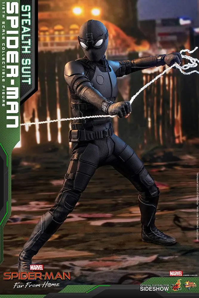 Spider-Man: Far From Home Movie Masterpiece 1/6 Spider-Man (Stealth Suit) akciófigura 29 cm termékfotó