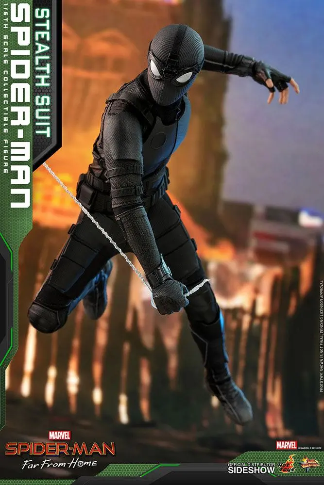 Spider-Man: Far From Home Movie Masterpiece 1/6 Spider-Man (Stealth Suit) akciófigura 29 cm termékfotó
