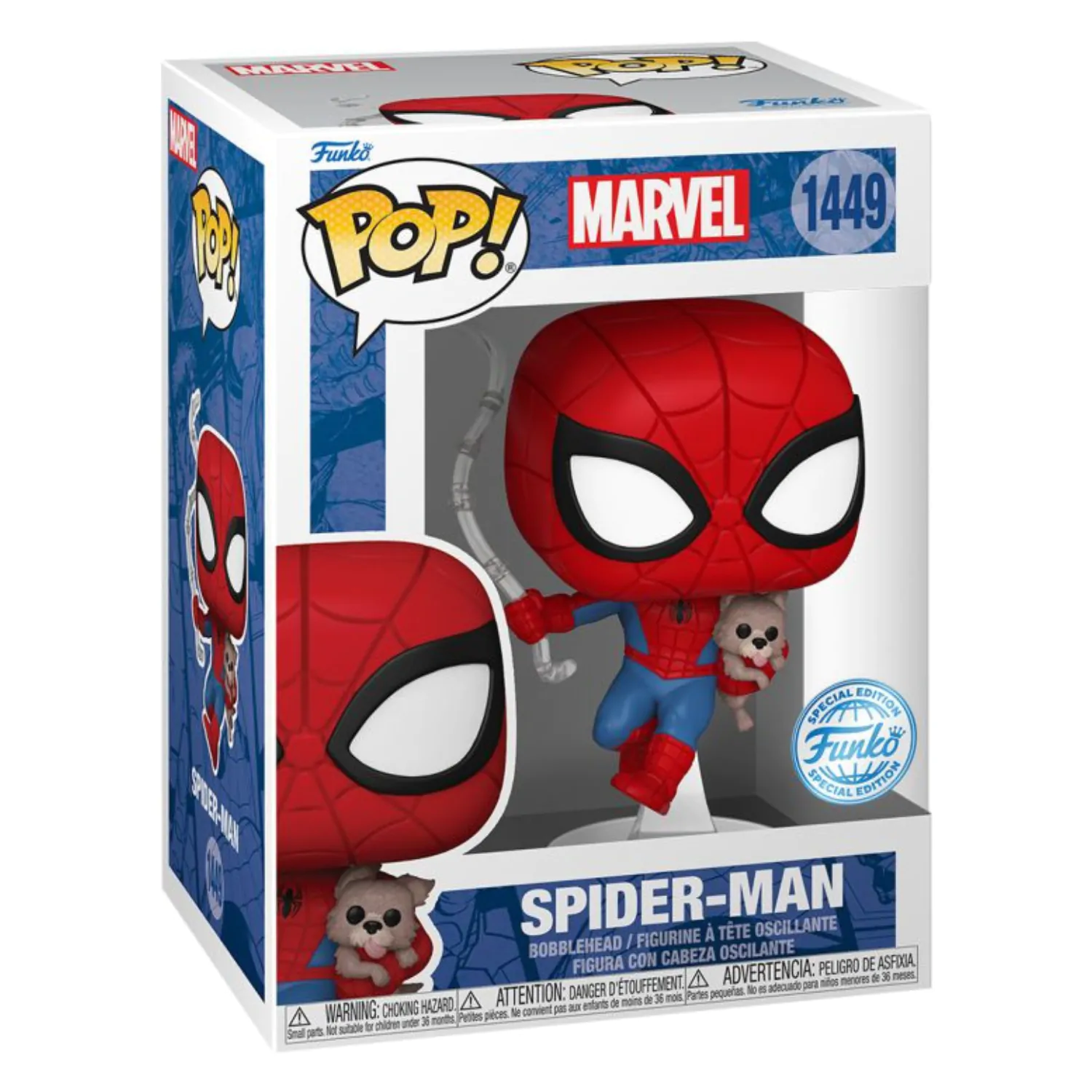 Spider-Man Funko POP&Buddy! Movies Vinyl figura Spidey w/Sandwich(Dog) 9 cm termékfotó