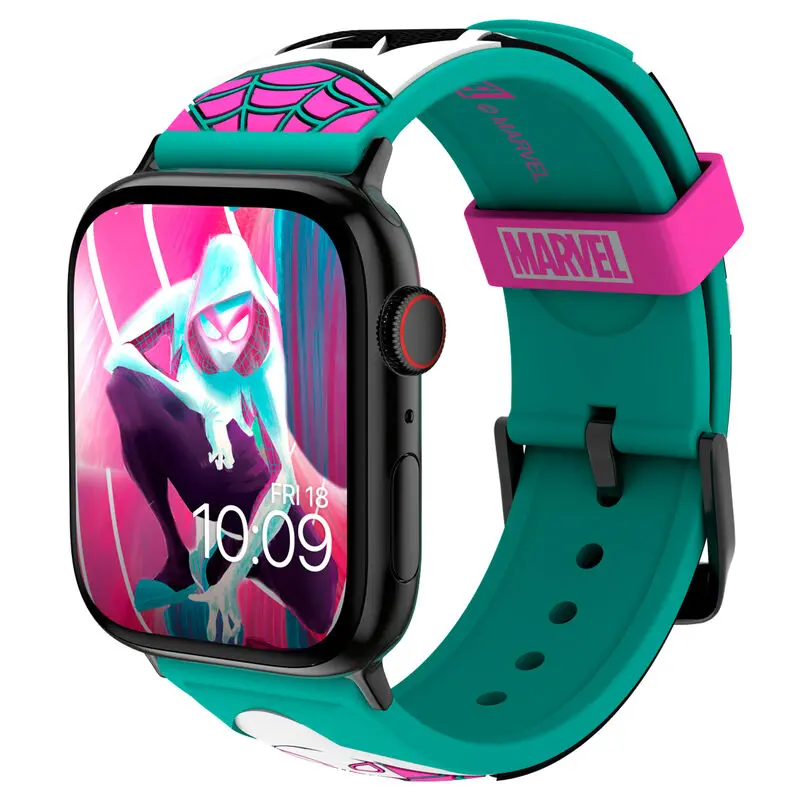 Spider-Man Ghost-Spider Gwen óraszíj okosórákhoz termékfotó