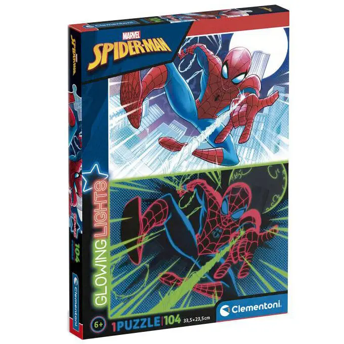 Marvel Spiderman Glowing puzzle 104pcs termékfotó