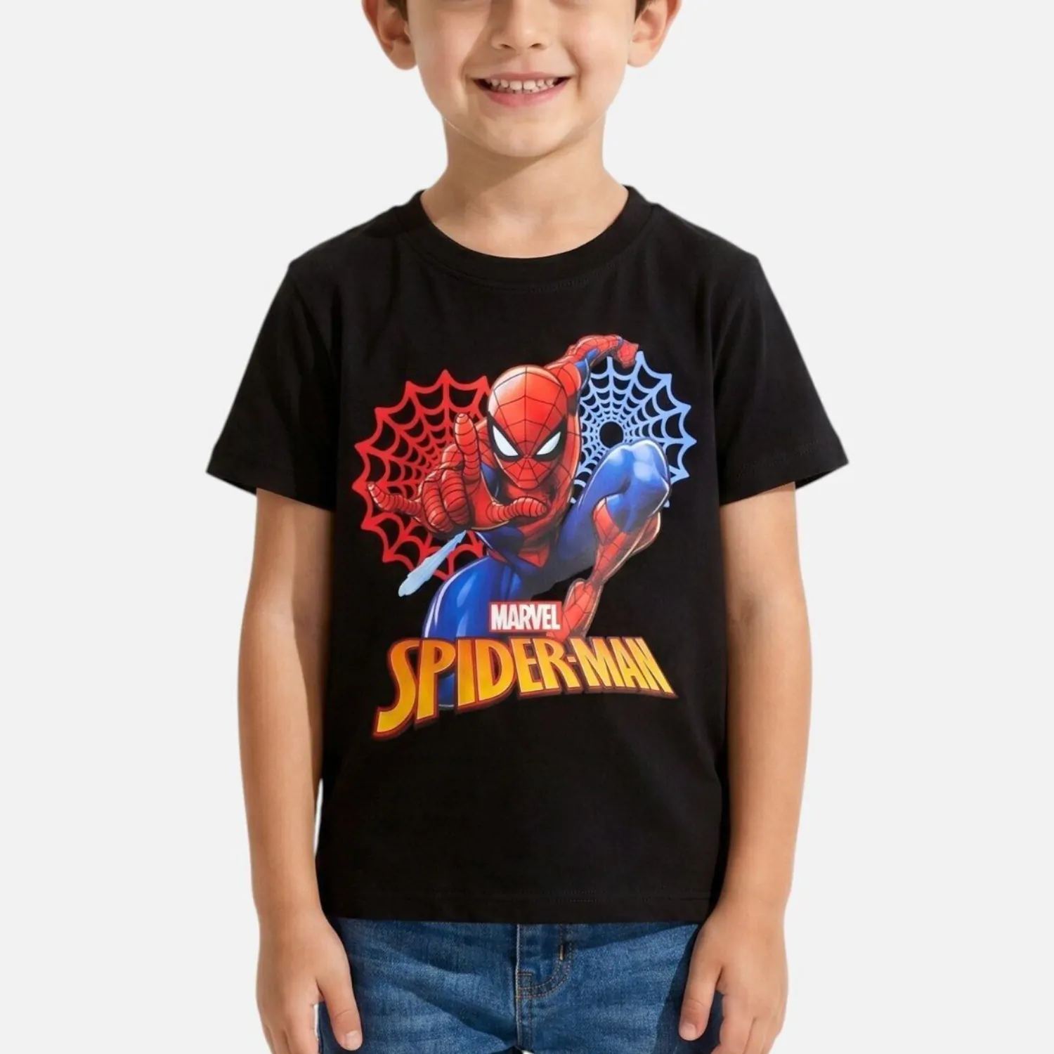 Spider-Man gyere póló - fekete termékfotó