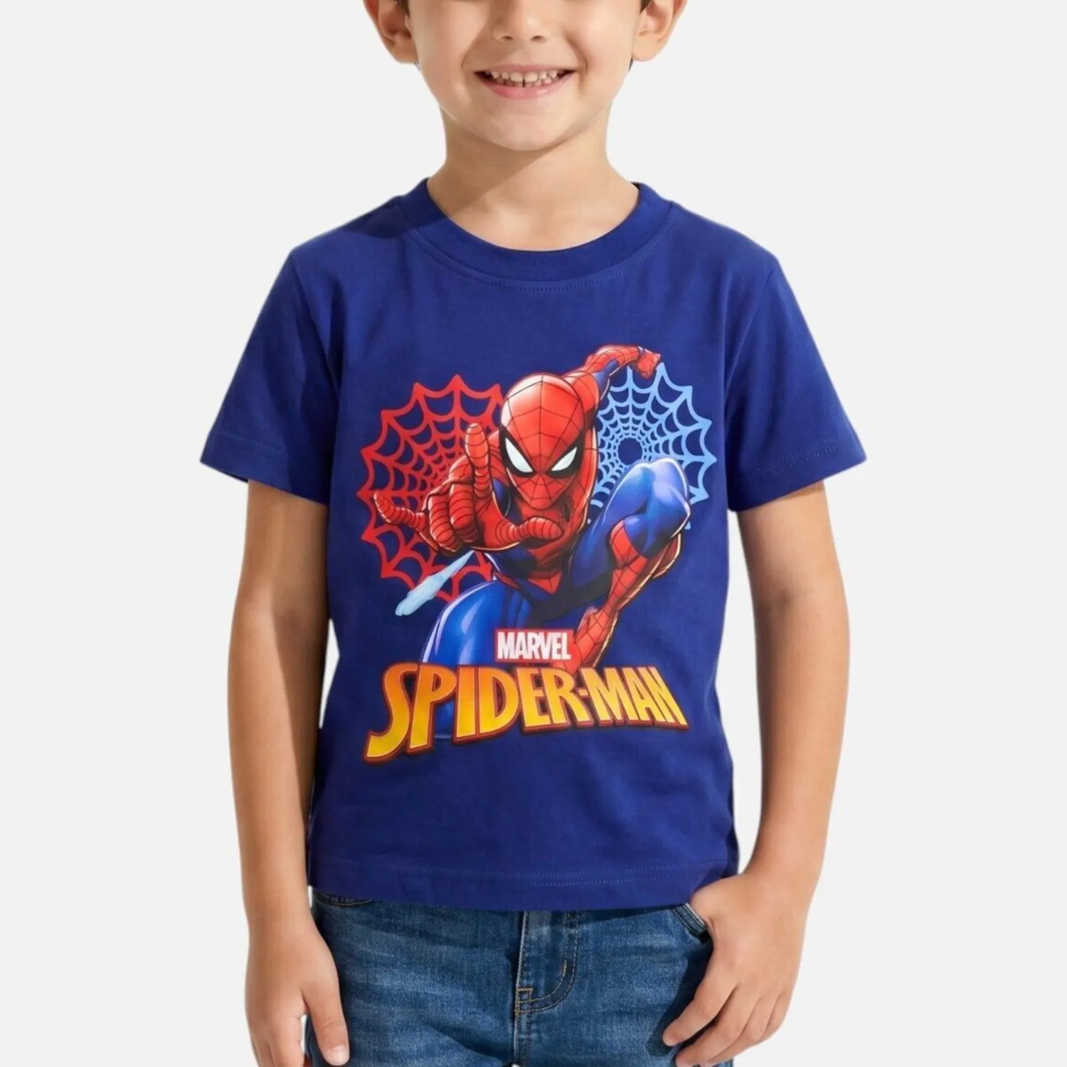 Spider-Man gyerek póló - sötétkék termékfotó