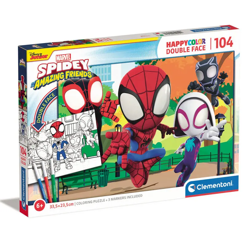 Spider-Man Happy Color puzzle 104db-os termékfotó