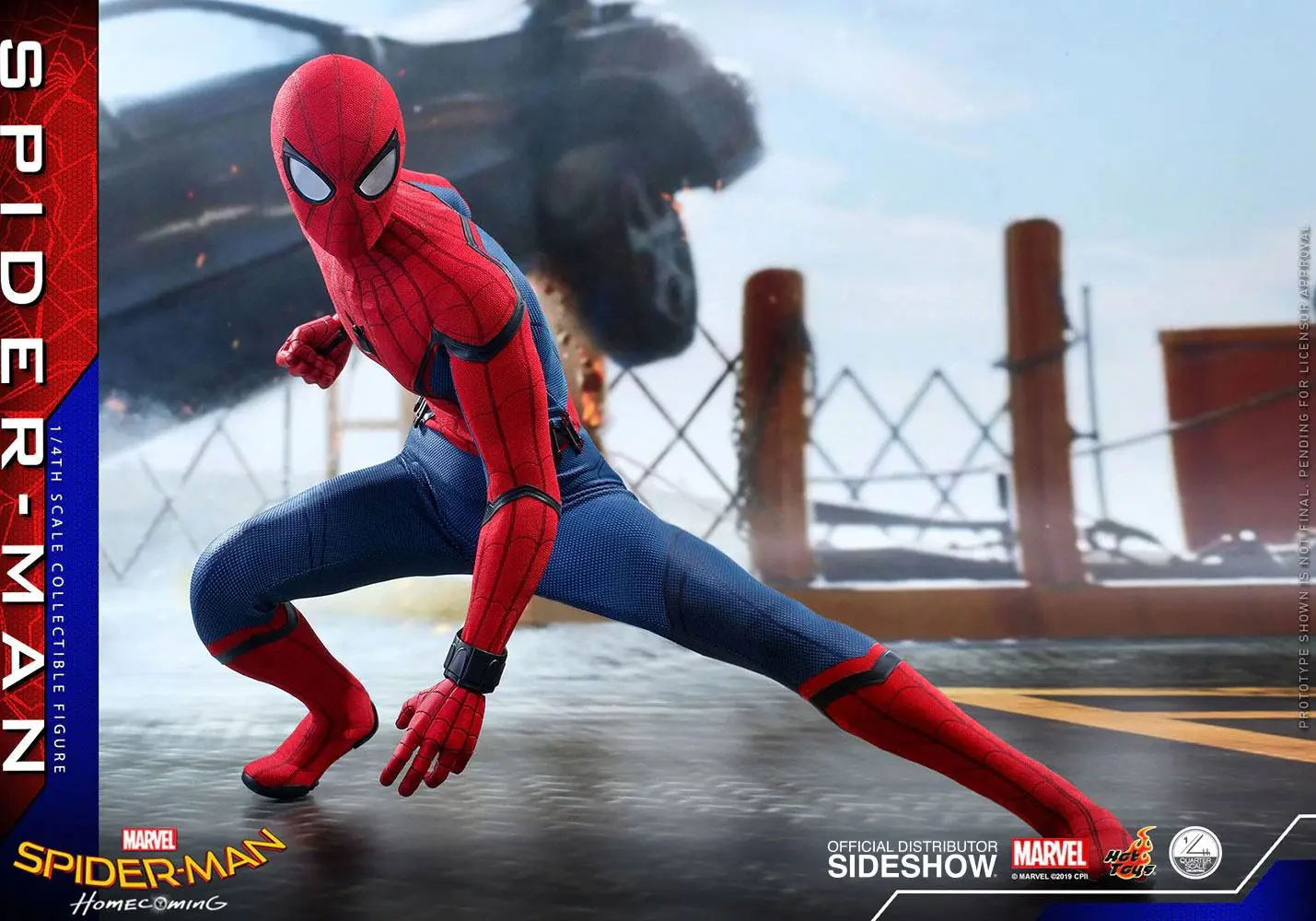 Spider-Man: Homecoming Quarter Sclae Series 1/4 Spider-Man akciófigura 44 cm termékfotó