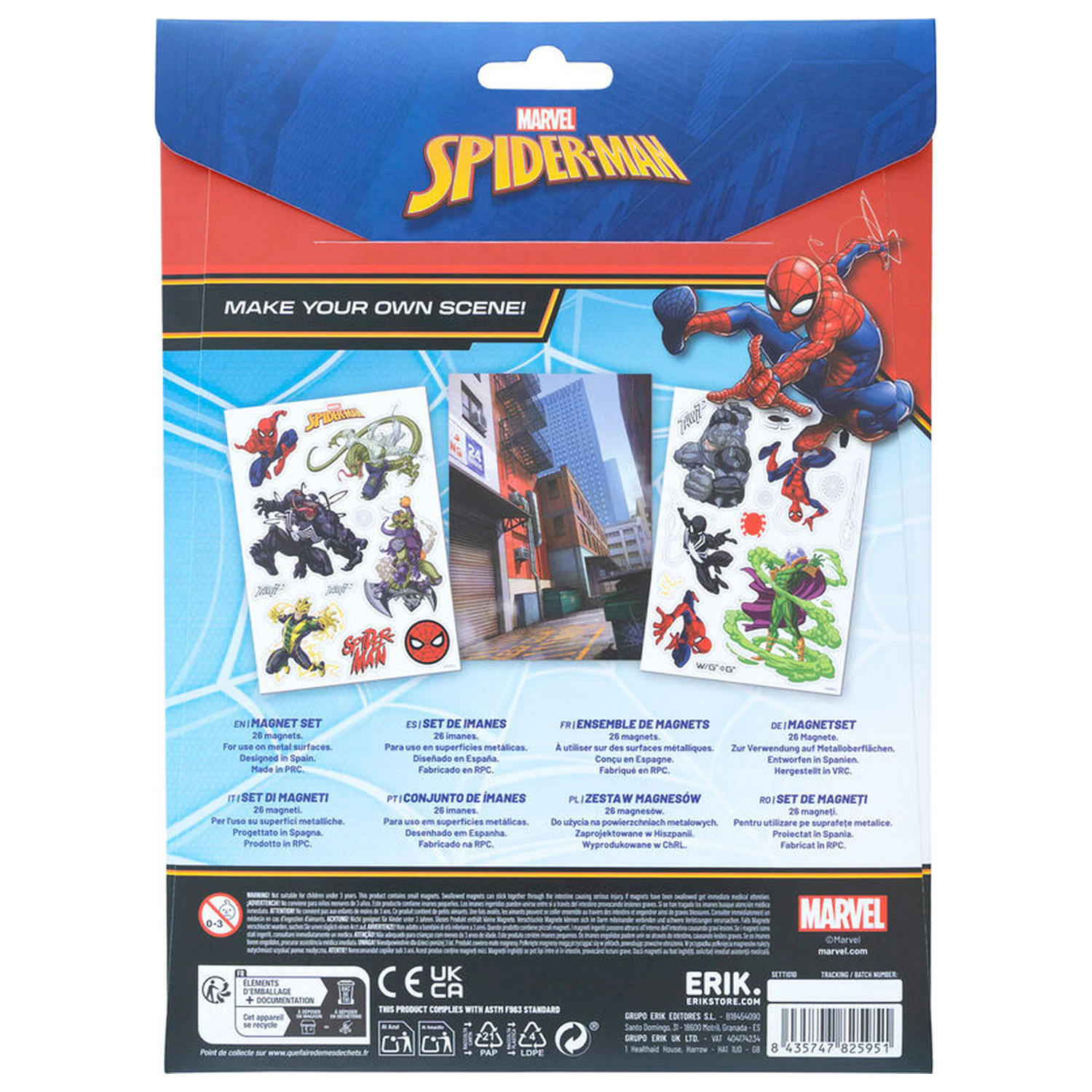 Spider-Man hűtőmágnes csomag  termékfotó