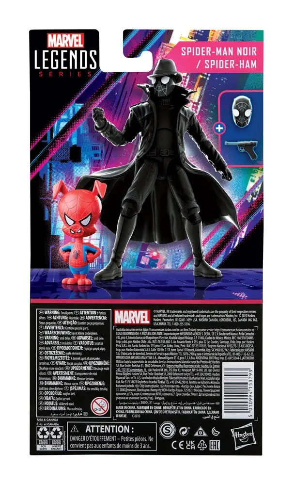 Spider-Man: Into the Spider-Verse Marvel Legends 2022 Spider-Man Noir &amp; Spider-Ham akciófigura csomag 15 cm termékfotó