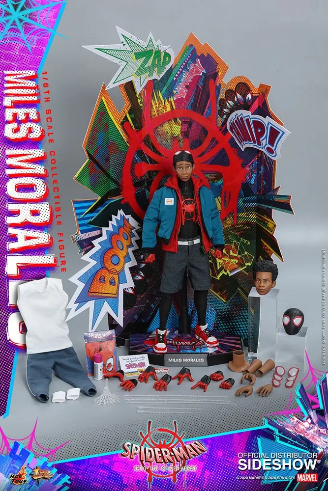 Spider-Man: Into the Spider-Verse Movie Masterpiece 1/6 Miles Morales akciófigura 29 cm termékfotó