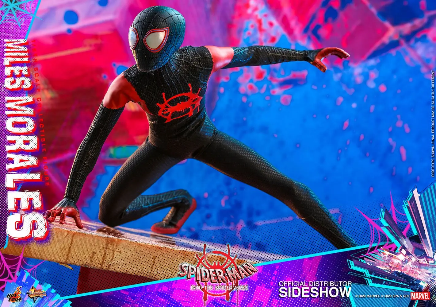 Spider-Man: Into the Spider-Verse Movie Masterpiece 1/6 Miles Morales akciófigura 29 cm termékfotó