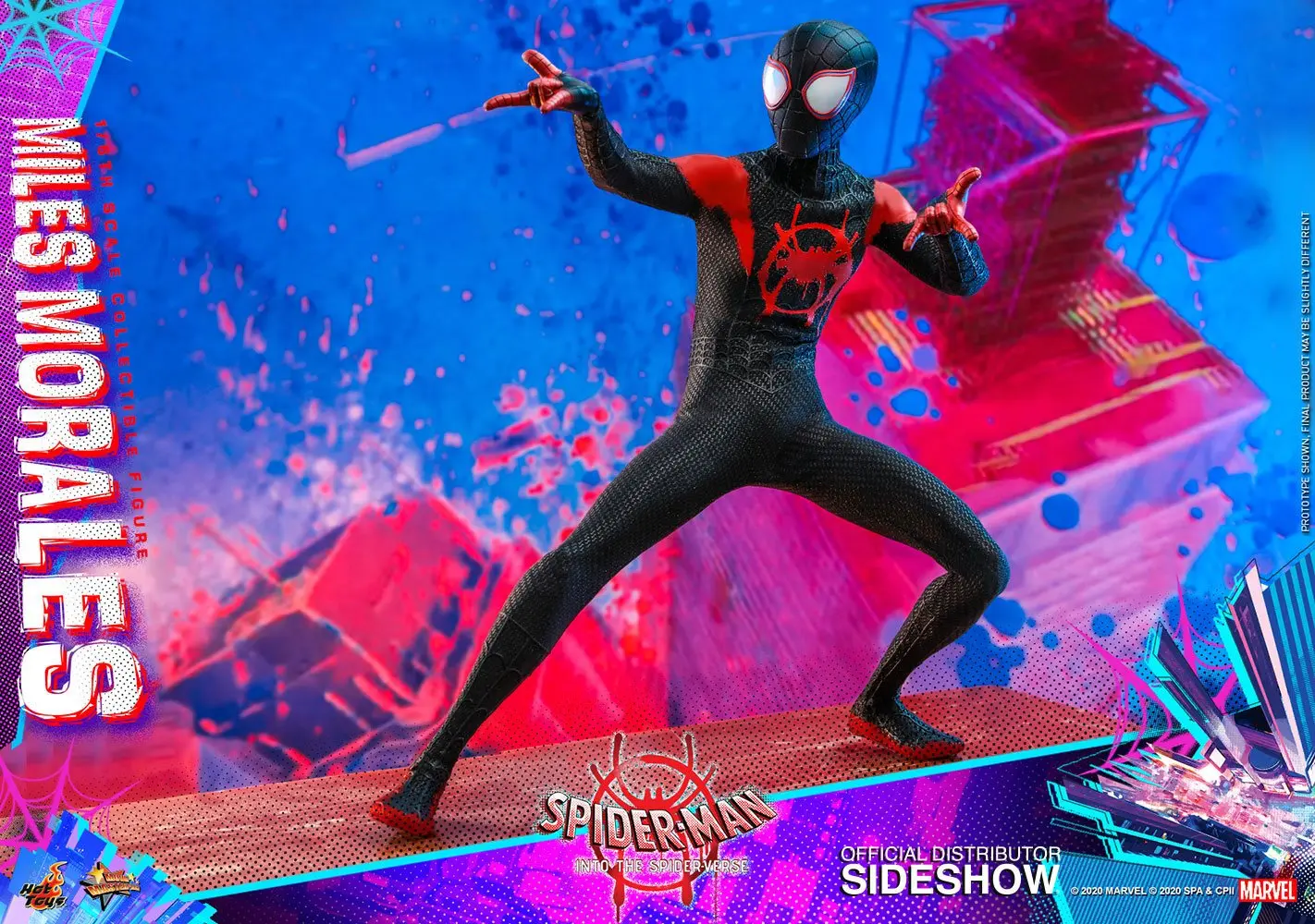 Spider-Man: Into the Spider-Verse Movie Masterpiece 1/6 Miles Morales akciófigura 29 cm termékfotó
