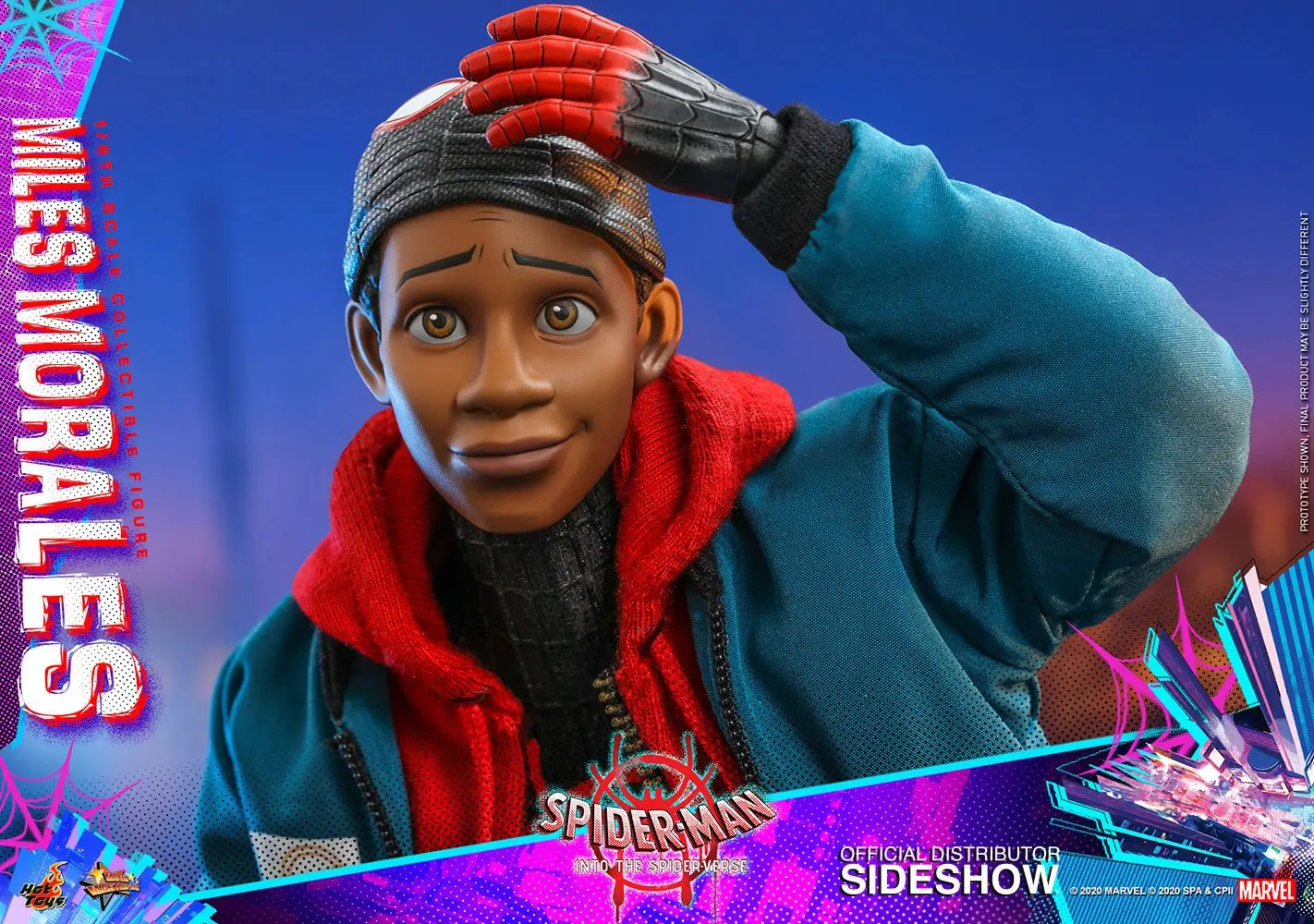 Spider-Man: Into the Spider-Verse Movie Masterpiece 1/6 Miles Morales akciófigura 29 cm termékfotó