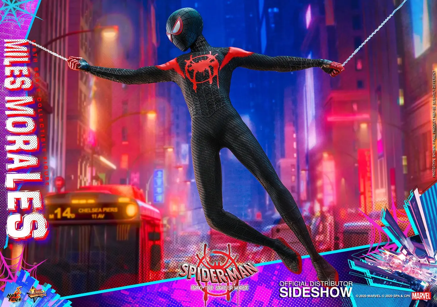 Spider-Man: Into the Spider-Verse Movie Masterpiece 1/6 Miles Morales akciófigura 29 cm termékfotó