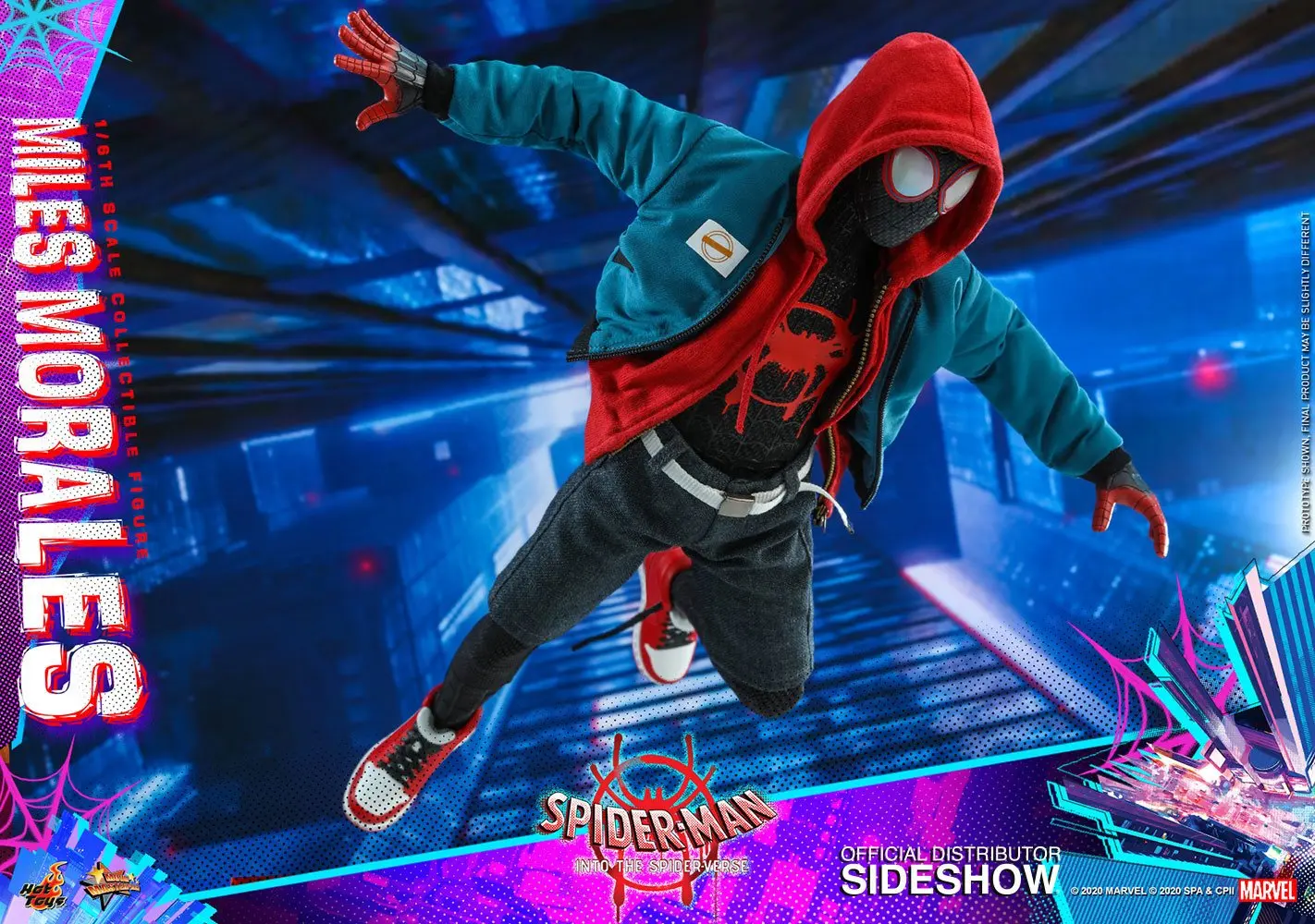 Spider-Man: Into the Spider-Verse Movie Masterpiece 1/6 Miles Morales akciófigura 29 cm termékfotó