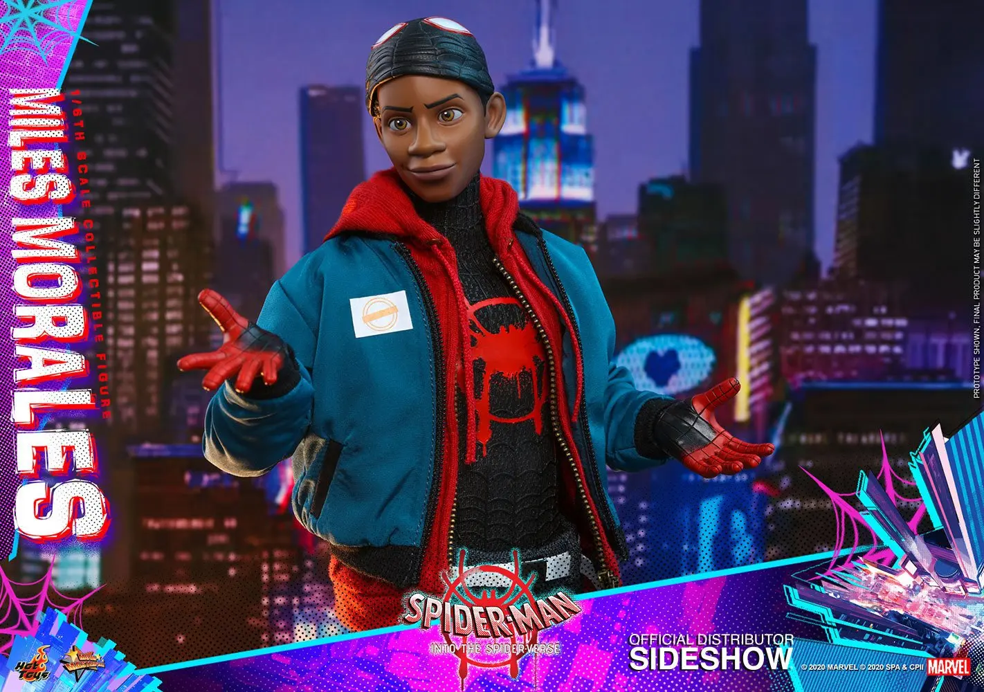 Spider-Man: Into the Spider-Verse Movie Masterpiece 1/6 Miles Morales akciófigura 29 cm termékfotó