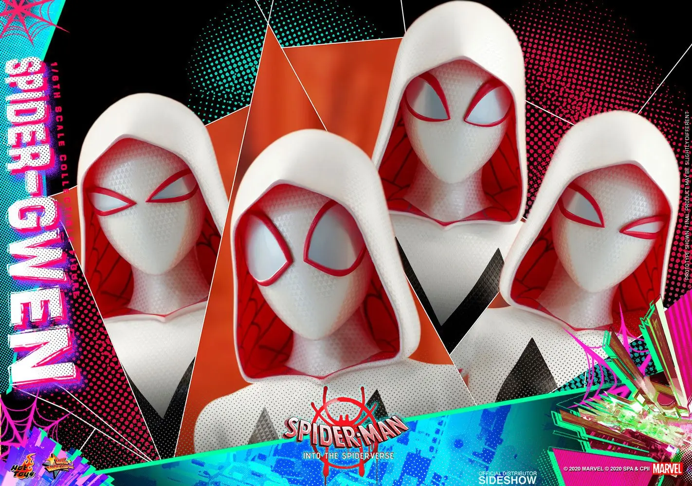 Spider-Man: Into the Spider-Verse Movie Masterpiece 1/6 Spider-Gwen akciófigura 27 cm termékfotó