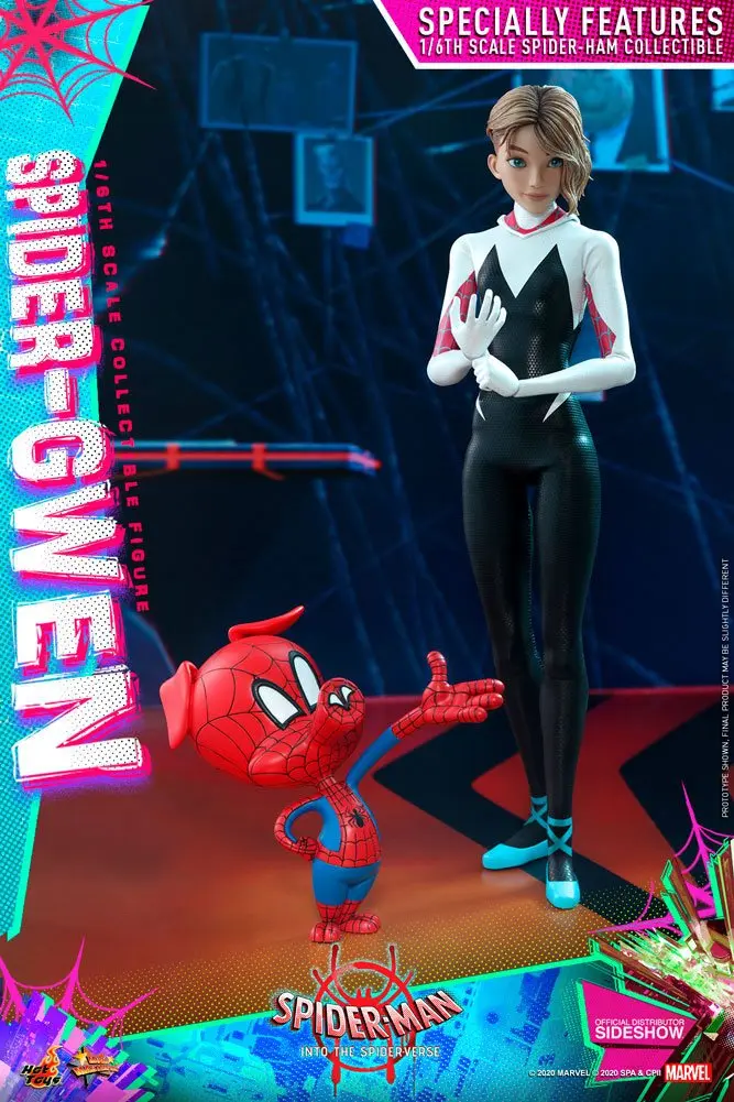 Spider-Man: Into the Spider-Verse Movie Masterpiece 1/6 Spider-Gwen akciófigura 27 cm termékfotó