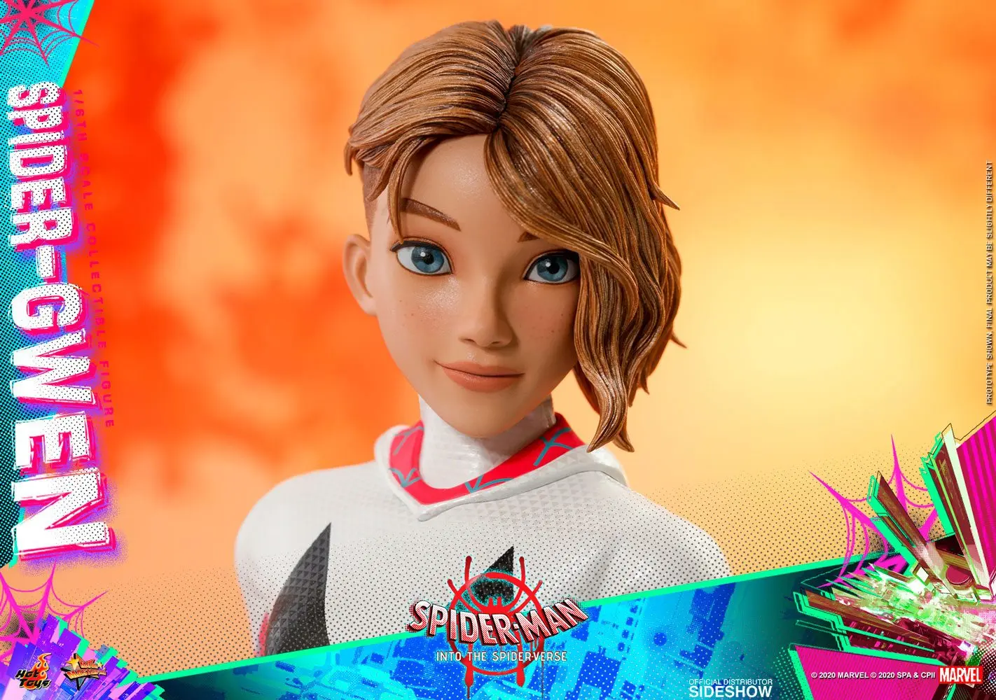 Spider-Man: Into the Spider-Verse Movie Masterpiece 1/6 Spider-Gwen akciófigura 27 cm termékfotó