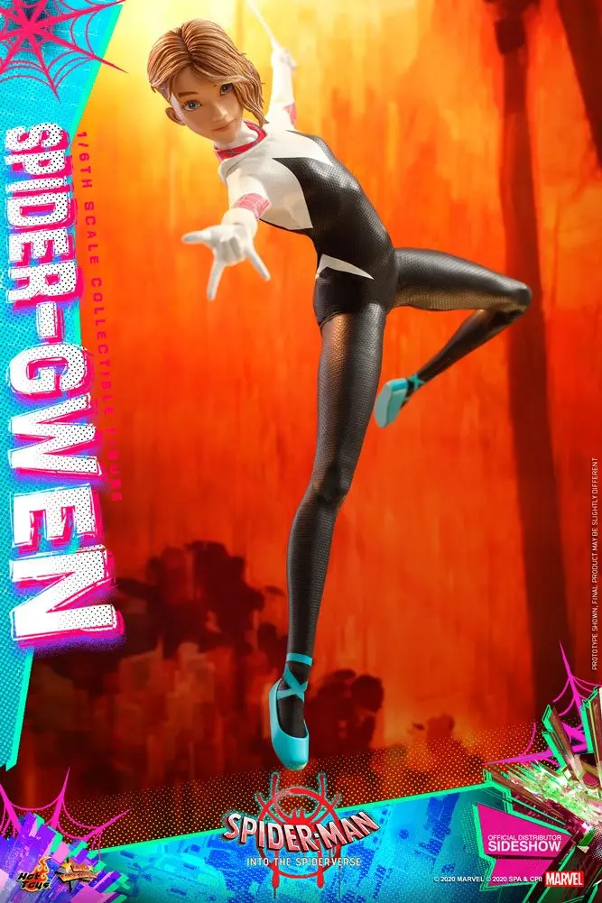Spider-Man: Into the Spider-Verse Movie Masterpiece 1/6 Spider-Gwen akciófigura 27 cm termékfotó
