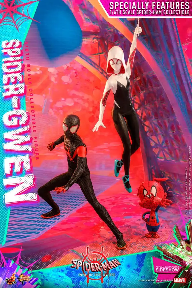 Spider-Man: Into the Spider-Verse Movie Masterpiece 1/6 Spider-Gwen akciófigura 27 cm termékfotó