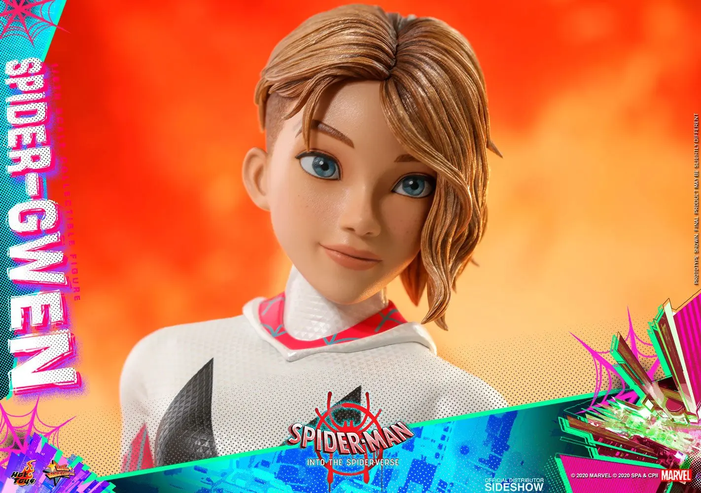 Spider-Man: Into the Spider-Verse Movie Masterpiece 1/6 Spider-Gwen akciófigura 27 cm termékfotó