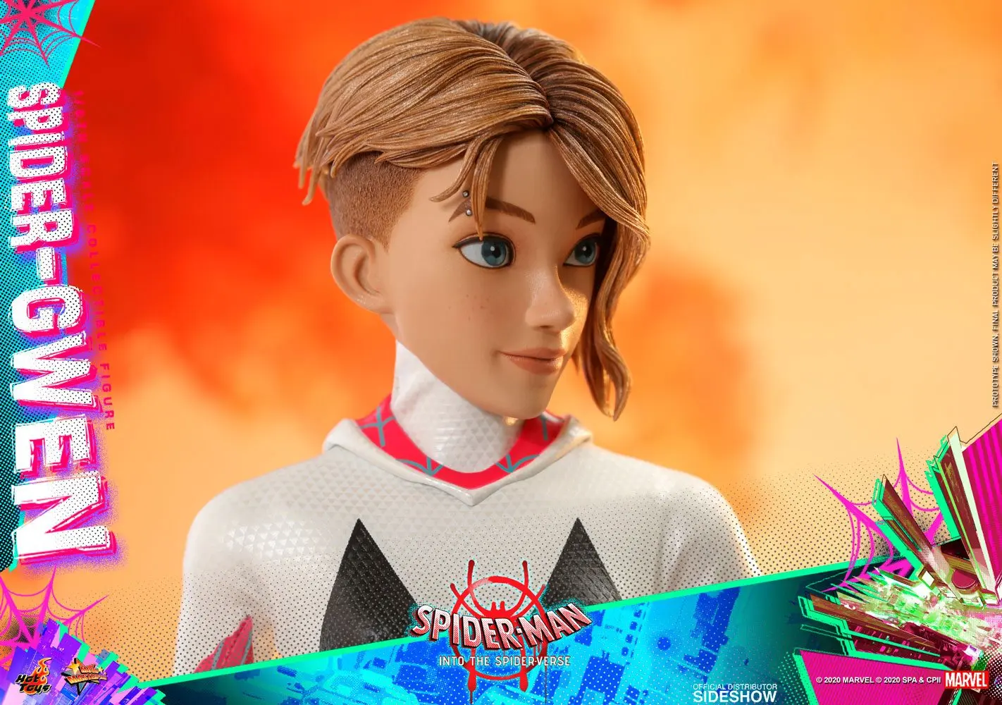 Spider-Man: Into the Spider-Verse Movie Masterpiece 1/6 Spider-Gwen akciófigura 27 cm termékfotó