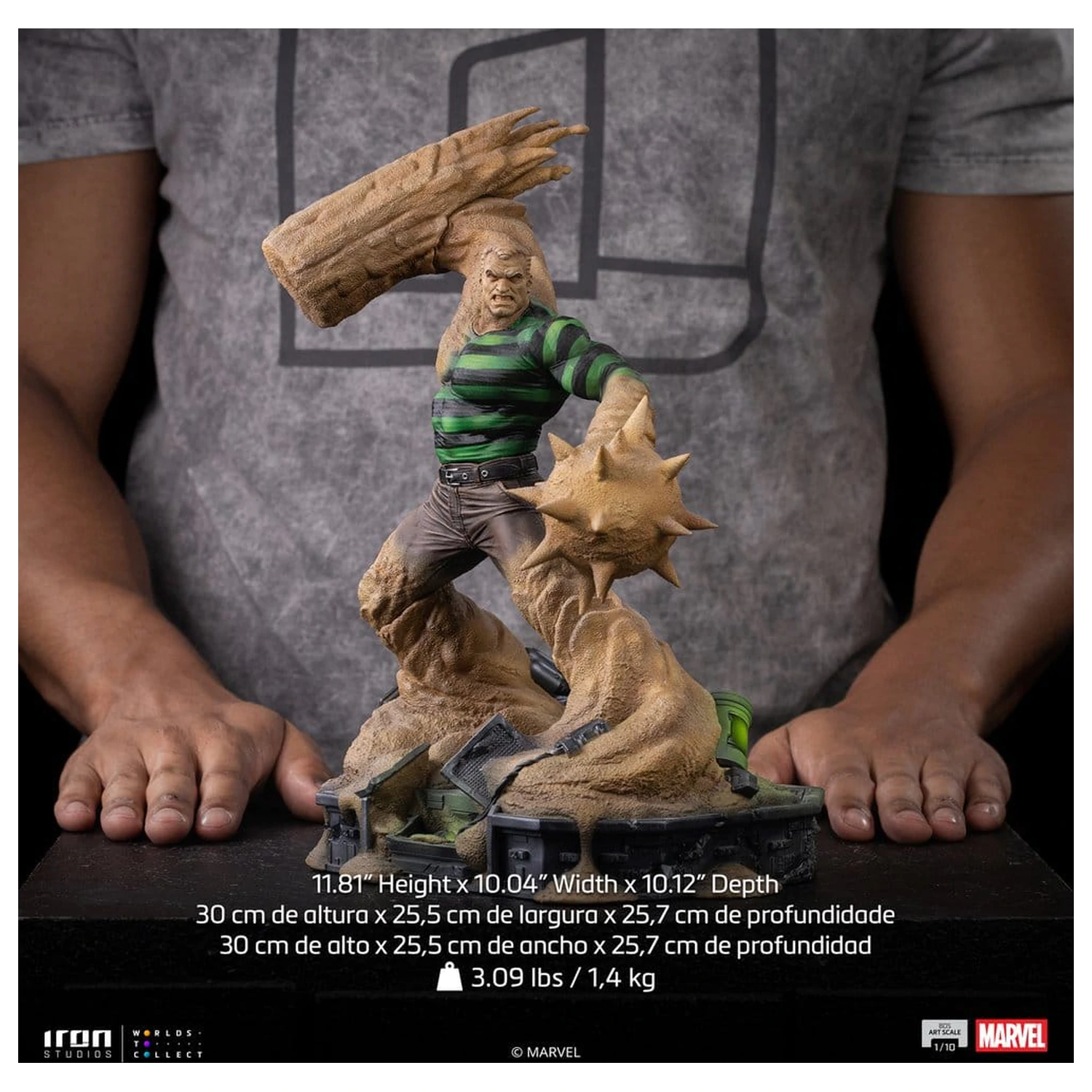Spider-Man Marvel Comics Art Scale 1/10 Sandman szobor figura 30 cm termékfotó