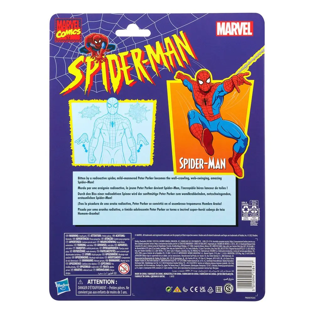 Spider-Man Marvel Legends Retro Spider-Man akciófigura 15 cm termékfotó