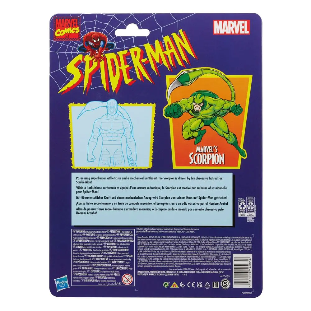 Spider-Man Marvel Legends Series Retro Marvel's Scorpion akciófigura 15 cm termékfotó