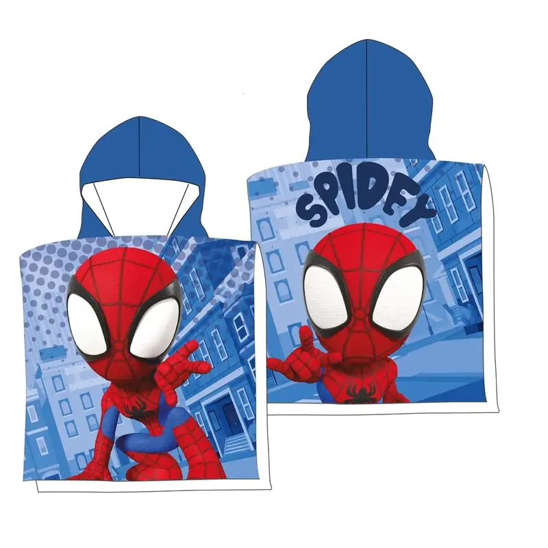 Marvel Spiderman microfibre poncho beach towel termékfotó