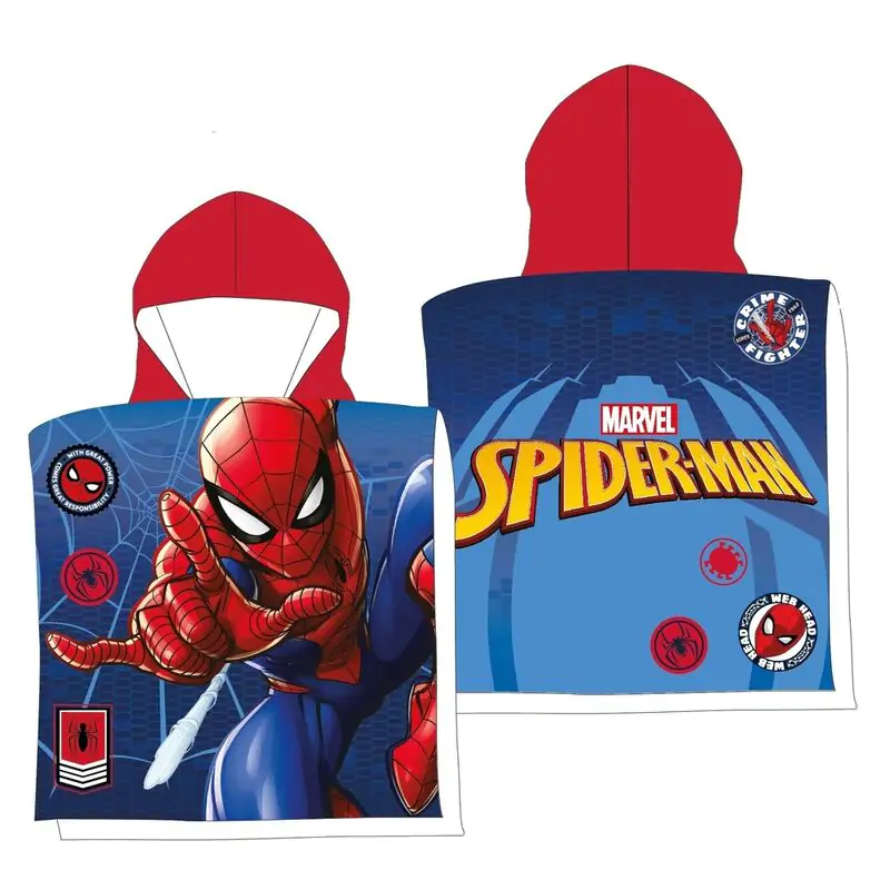 Marvel Spiderman microfibre poncho beach towel termékfotó