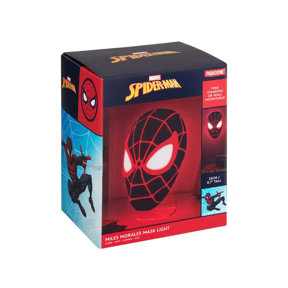 Spider-Man Miles Morales Mask 3D LED lámpa termékfotó