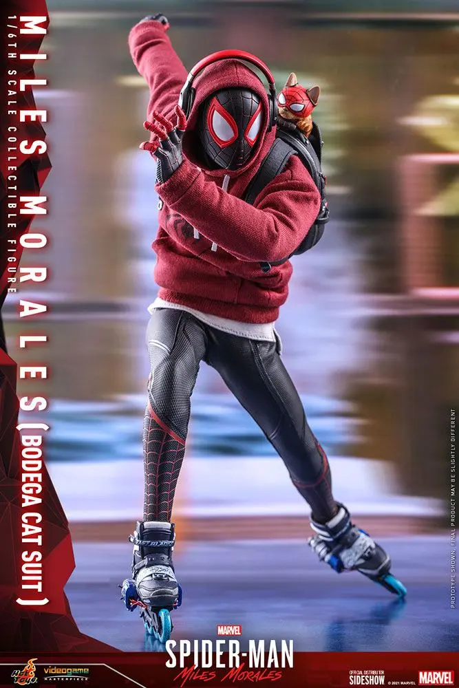 Spider-Man: Miles Morales Videogame Masterpiece 1/6 Miles Morales Bodega Cat Suit akciófigura 29cm termékfotó