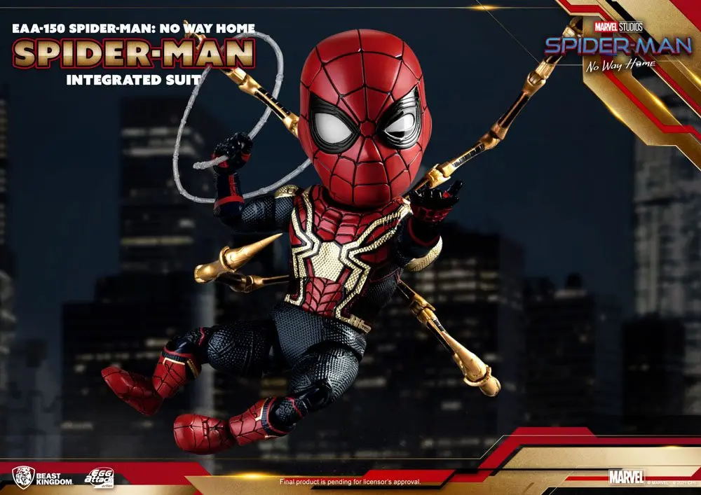 Spider-Man: No Way Home Egg Attack Spider-Man Integrated Suit akciófigura  17 cm termékfotó