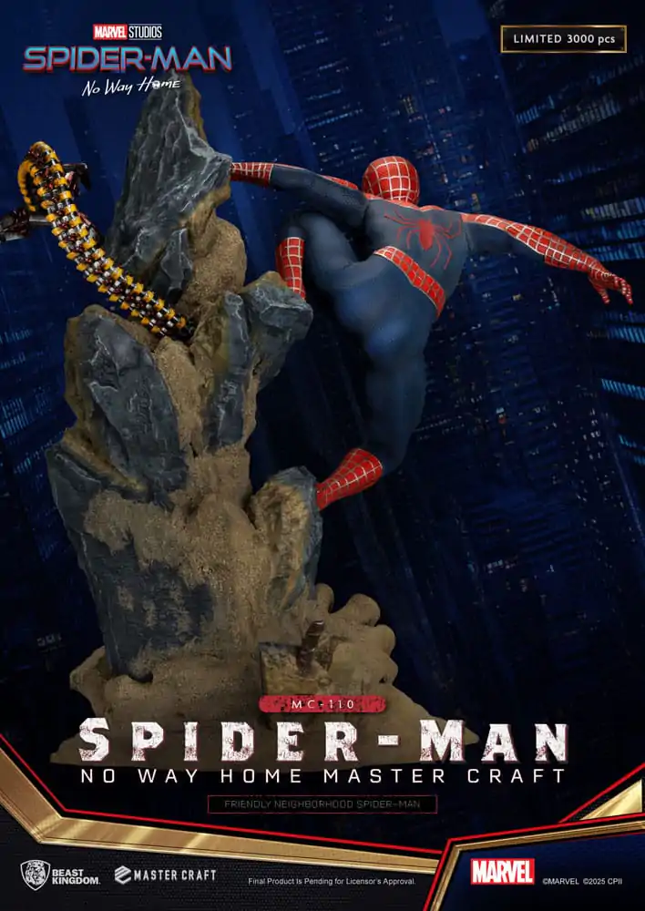 Spider-Man: No Way Home Master Craft Friendly Neighborhood Spider-Man szobor figura 36 cm termékfotó