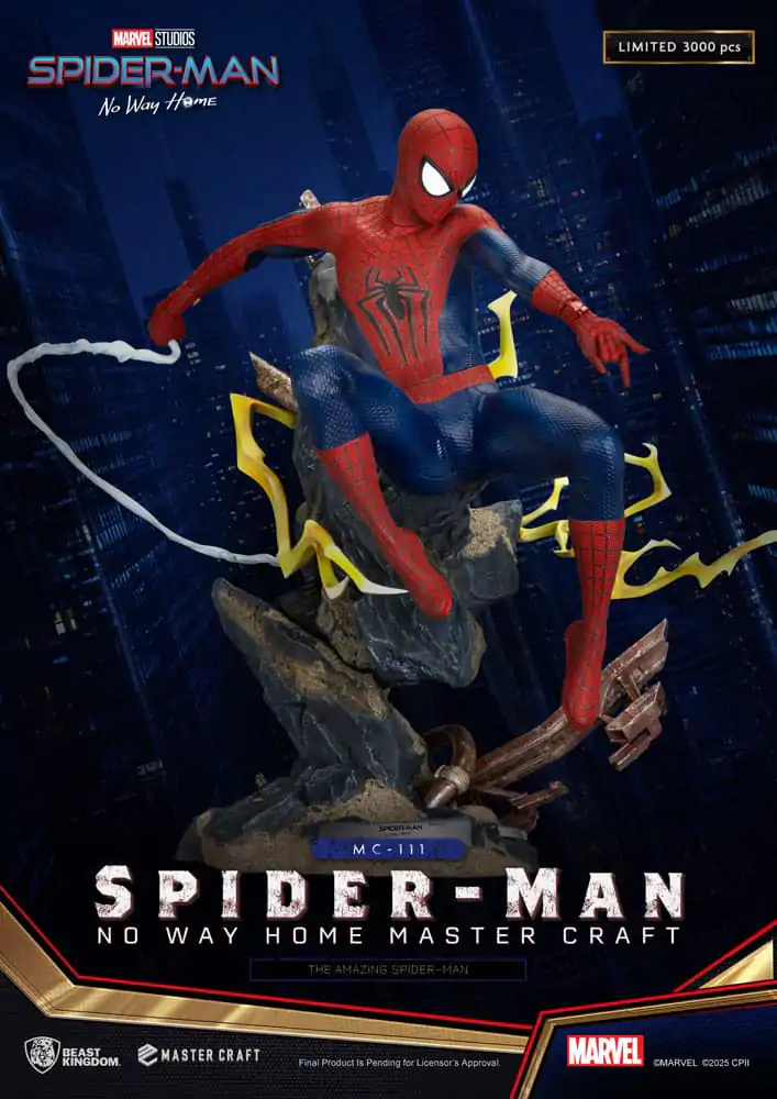 Spider-Man: No Way Home Master Craft The Amazing Spider-Man szobor figura 35 cm termékfotó