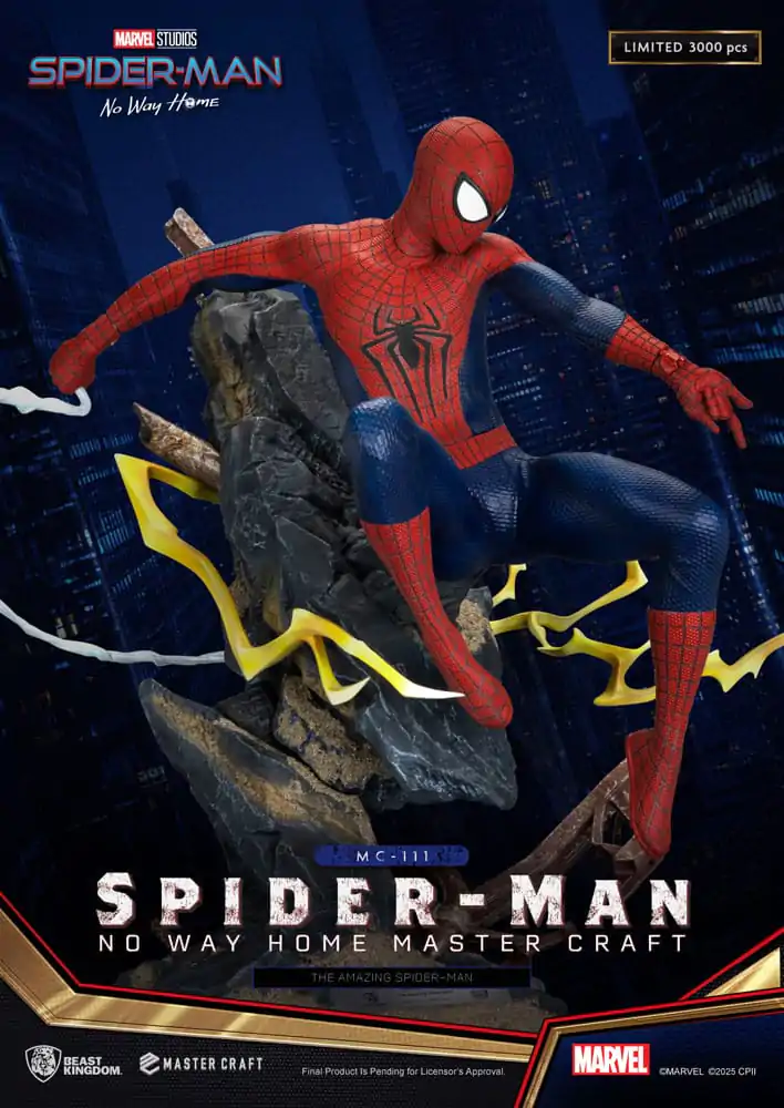Spider-Man: No Way Home Master Craft The Amazing Spider-Man szobor figura 35 cm termékfotó
