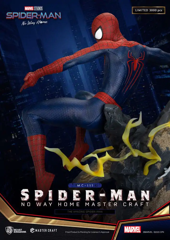 Spider-Man: No Way Home Master Craft The Amazing Spider-Man szobor figura 35 cm termékfotó