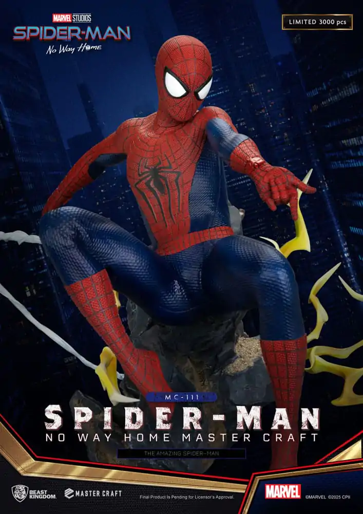 Spider-Man: No Way Home Master Craft The Amazing Spider-Man szobor figura 35 cm termékfotó