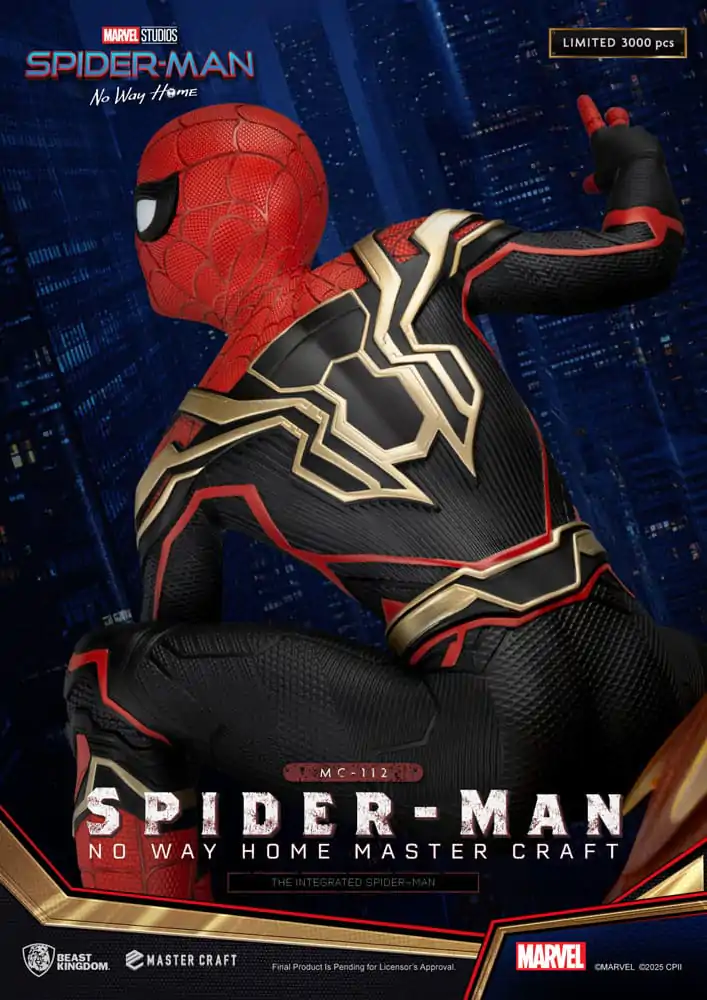 Spider-Man: No Way Home Master Craft The Integrated Spider-Man szobor figura 31 cm termékfotó