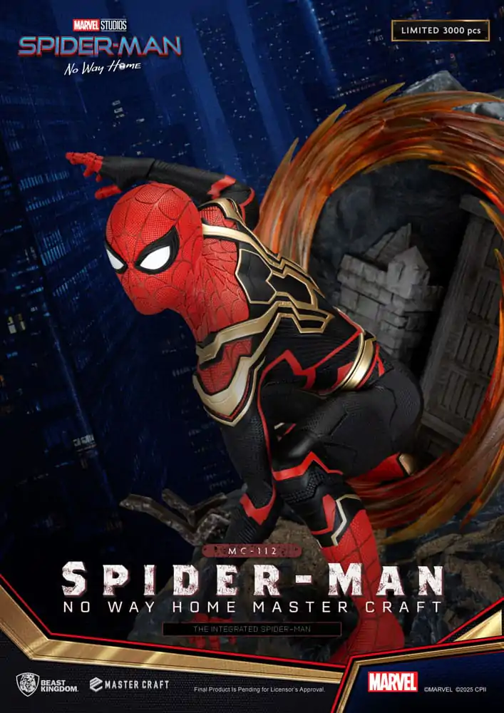 Spider-Man: No Way Home Master Craft The Integrated Spider-Man szobor figura 31 cm termékfotó