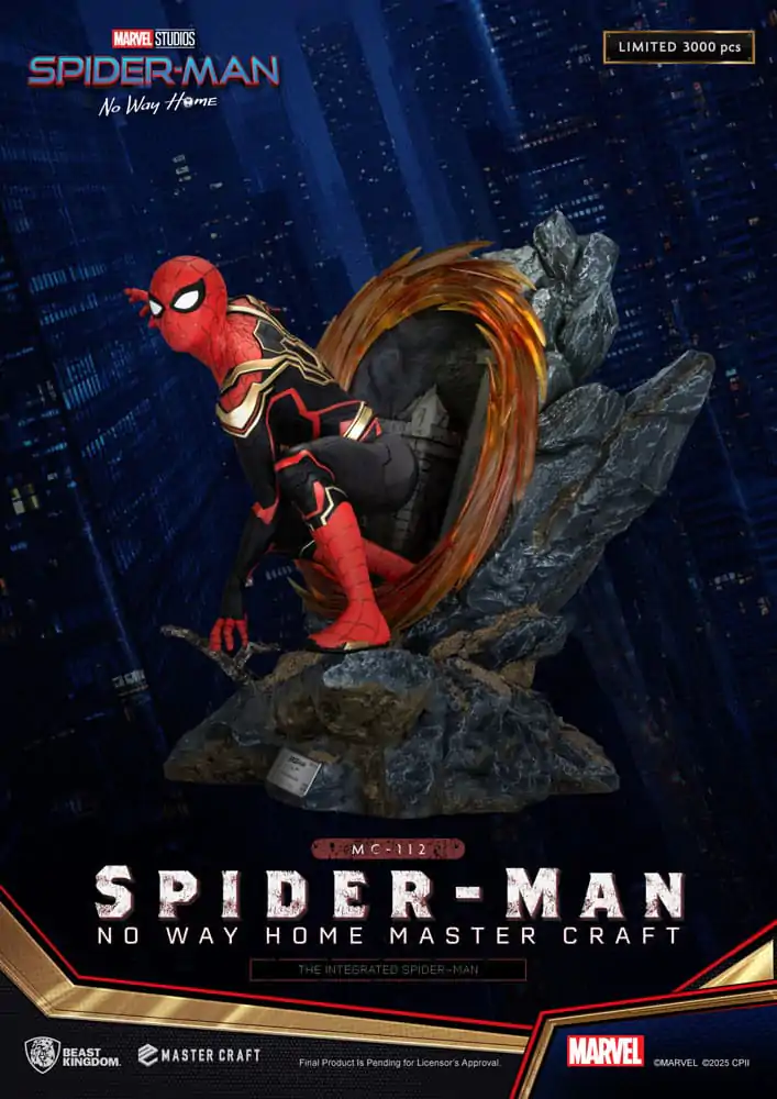 Spider-Man: No Way Home Master Craft The Integrated Spider-Man szobor figura 31 cm termékfotó