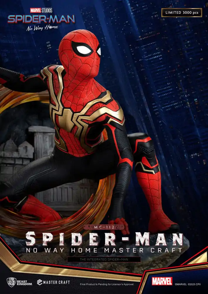 Spider-Man: No Way Home Master Craft The Integrated Spider-Man szobor figura 31 cm termékfotó