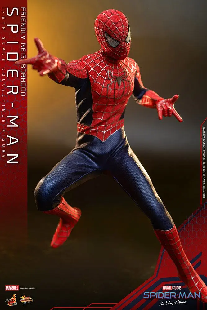 Spider-Man: No Way Home Movie Masterpiece 1/6 Friendly Neighborhood Spider-Man akciófigura 30 cm termékfotó