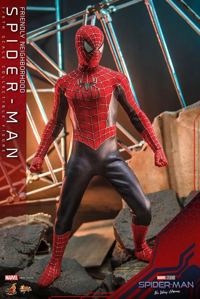 Spider-Man: No Way Home Movie Masterpiece 1/6 Friendly Neighborhood Spider-Man akciófigura 30 cm termékfotó